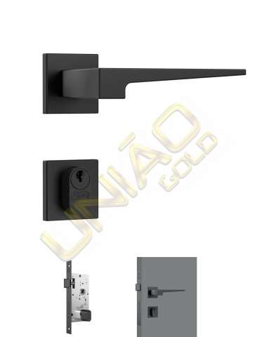 FECHADURA CLASSIC 3200 BLACK 40MM